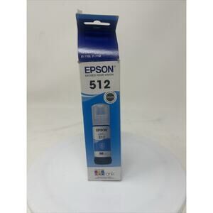 Genuine Epson T512 Cyan Standard Yield Ink Bottle (T512220-S) Exp 02/27 #14